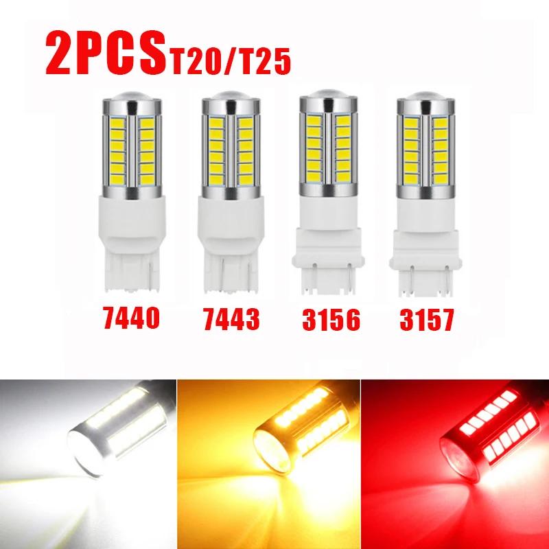 ڵ ȣ  7440 LED  5670 33SMD T20 7443 LED W21W, W21, 5W, 12V, ڵ  õ,  Ĺ , 2 